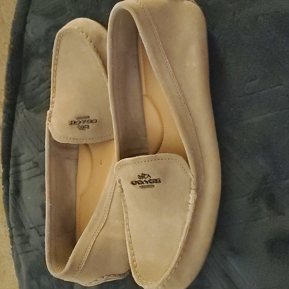 Coach leather loafers size 10